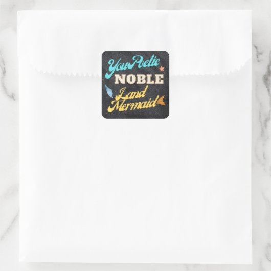 Galentine's Day Stick Square Sticker (Tas)