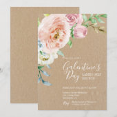 Galentine's Day, uitnodiging voor dames (Voorkant / Achterkant)