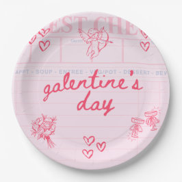 Galentine's Day Valentijn Meisjes Uitnodiging Papieren Bordje