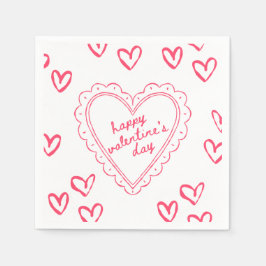 Galentine's Day Valentijn Meisjes Uitnodiging Servet
