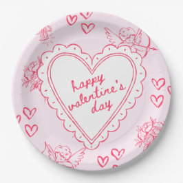 Galentine's Day Valentijn Meisjesachtige Uitnodigi Papieren Bordje