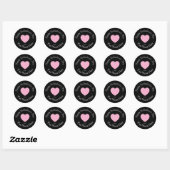 Galentines Day Van Uw Naam Hier Aangepaste Afbeeld Ronde Sticker (Vel)