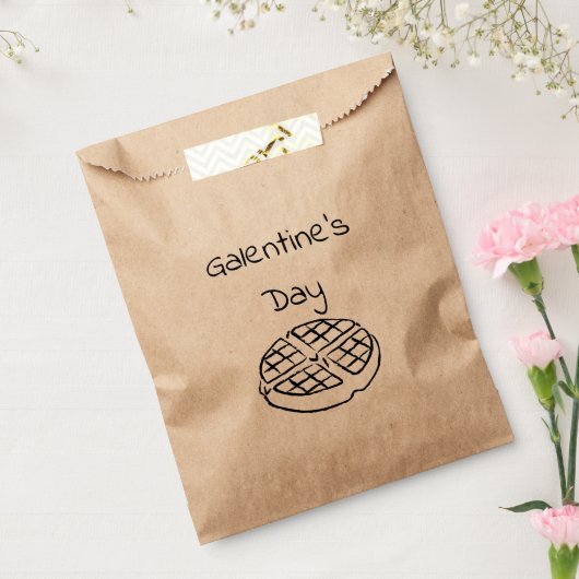 Galentine's Day Waffle Supply Baggies Bedankzakje (Gezegeld)