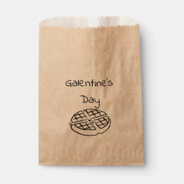 Galentine's Day Waffle Supply Baggies Bedankzakje