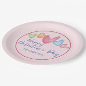 Galentine's Day Waterverf Harten Papier Bord (Gekanteld)