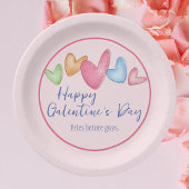 Galentine's Day Waterverf Harten Papier Bord
