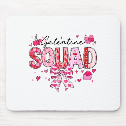 Galentines Day Women Galentines Squad Funny Valent Muismat (Voorkant)