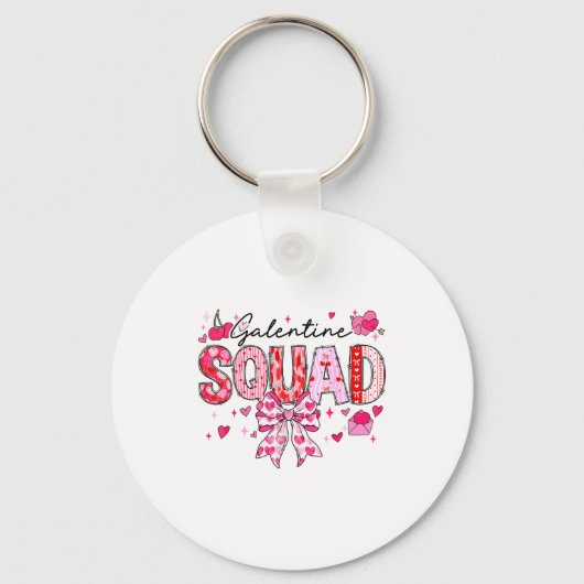 Galentines Day Women Galentines Squad Funny Valent Sleutelhanger (Voorkant)