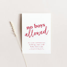 Galentines Diner Valentijn Meisjes Nacht Uitnodige Kaart