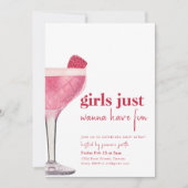 Galentines Diner Valentijn Meisjes Nacht Uitnodige Kaart (Voorkant)