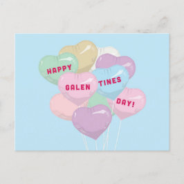 Galentine's discussie-ballonnen - BADASS SQUAD Briefkaart