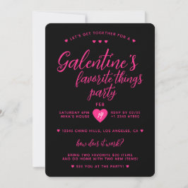 Galentine's Favorite Things Valentine's Party Kaart