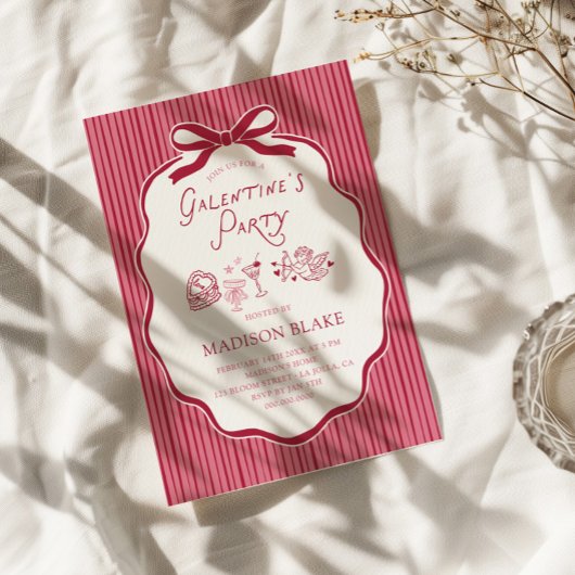 Galentine's Feestelijke Kersbooglijst Kaart