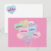 Galentine's gespreksballonnen - U R BADASS Briefkaart (Voorkant / Achterkant)