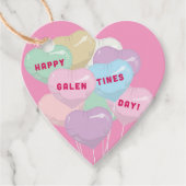 Galentine's Gespreksballonnen - XOXO Bedankjes Labels (Voorkant)