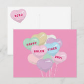 Galentine's gespreksballonnen - XOXO Briefkaart (Voorkant / Achterkant)