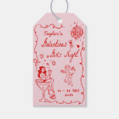 Galentines Girls Night Party Valentijn Party Getek Cadeaulabel (Voorkant)