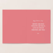 Galentine's Gold Roze Kaart Ontwerp (Binnen)