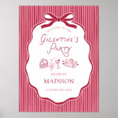 Galentine's Kersboog Frame Downloadbare Welkom Poster (Voorkant)