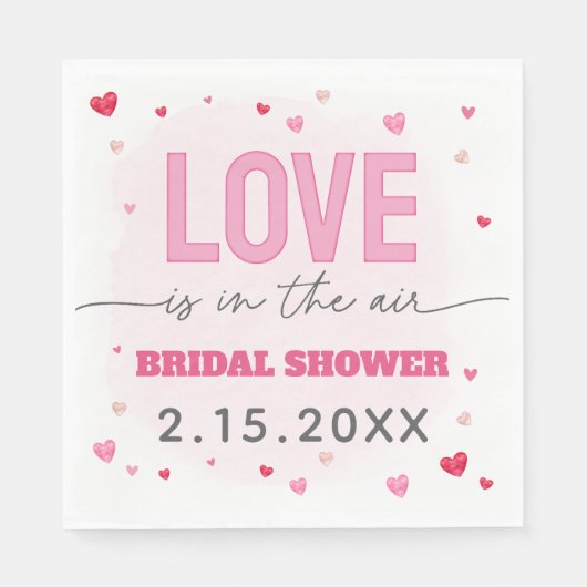 Galentines Liefde is in het Air Vrijgezellenfeest Servet (Voorkant)