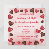 Galentine's Meidenavond  Kaart (Voorkant)