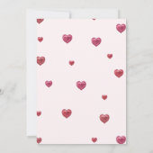 Galentines Meidenavondfeest Minimalistisch Hart Ro Kaart (Achterkant)