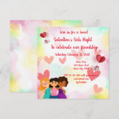 Galentine's Meisjesavond Uitnodiging (Voorkant / Achterkant)