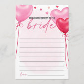 Galentine's Mijn favoriete geheugen van bruidspel Menu (Voorkant)