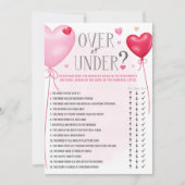 Galentine's Over of Onder Vrijgezellenfeest Spelle Kaart (Voorkant)