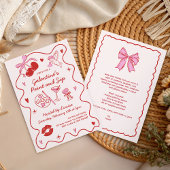 Galentines Paint and Sip Girls Valentines Party Kaart