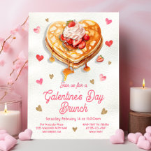 Galentine's Palentine's Day Pannenkoek Hart Brunch