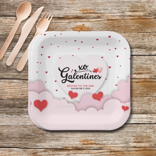 Galentine's  papieren bordje