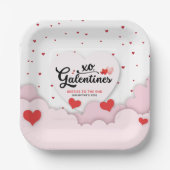 Galentine's  papieren bordje (Voorkant)