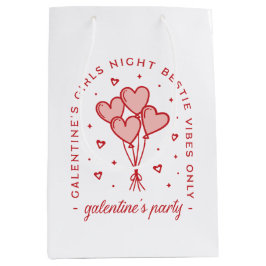 Galentine's party valentijnen bestie hartballonnen medium cadeauzakje