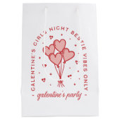 Galentine's party valentijnen bestie hartballonnen medium cadeauzakje (Achterkant)