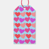 Galentines Valentijns  Harten Groovy Retro CUSTOM Cadeaulabel (Voorkant)