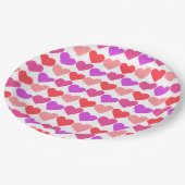 Galentines Valentijnsdag Harten Groovy Retro Schat Papieren Bordje (Gekanteld)