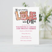 GALENTINES VALENTIJNSDAG KOFFIEKOPJES EN SNOEP KAART (Staand voorkant)