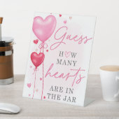 Galentine's Vrijgezellenfeest Guess Game Reclamebord Met Voetstuk (Insitu)