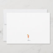 Galentine's Waterverf Drink uitnodiging (Achterkant)