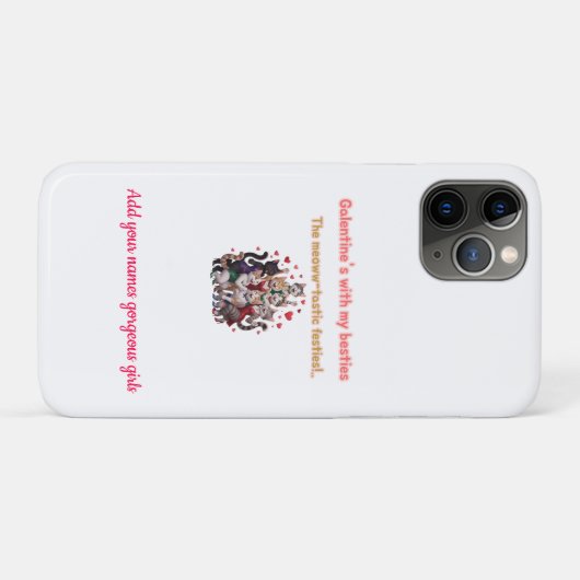 Galentine's with my besties Case-Mate iPhone case (Achterkant (horizontaal))