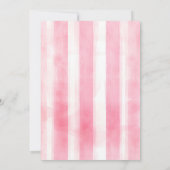 Galentin's Day Night Out Coquette Pink Stripe Cute Kaart (Achterkant)