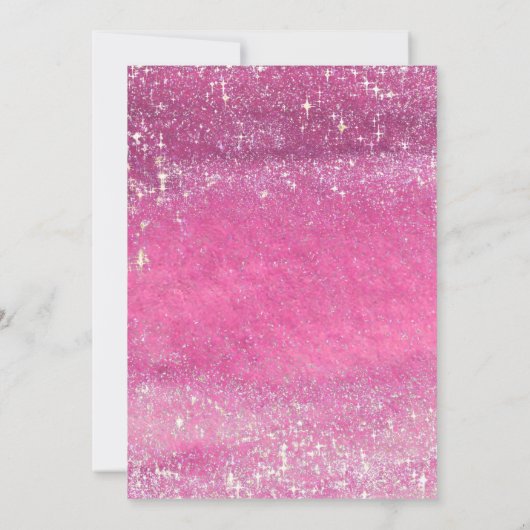 Galentin's Day Night Out Pink Heart Gem Sparkle Kaart (Achterkant)