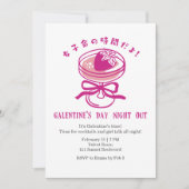 Galentin's Day Night Out Pink Strawberry Cocktail  Kaart (Voorkant)