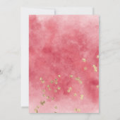 Galentin's Day Night Out Red Cocktail Gold Glitter Kaart (Achterkant)