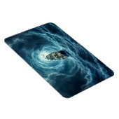 Galeon-schip storm maanverlichte oceaanreis magneet (Rechterzijde)