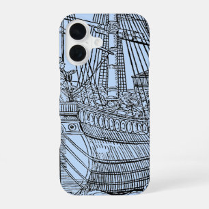 Galeon Zeilschip Nautisch iPhone 16 Hoesje