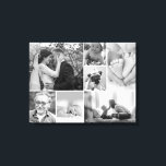 Galerie collage van zwarte en witte foto's canvas afdruk<br><div class="desc">Ik staarde thuis naar een kale muur en ik droomde ervan een galerijmuur te maken. De gedachte om verschillende grote afbeeldingen lijsten te krijgen blijft me ervan weerhouden om er verder mee door te gaan. Heb je hetzelfde probleem? Dus als alternatief voor ons heb ik deze canvassjabloon gemaakt met verschillende...</div>