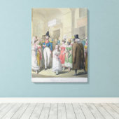 Galeries du Palais-Royal uit 'Tableau de Canvas Afdruk (Insitu (Houten vloer))