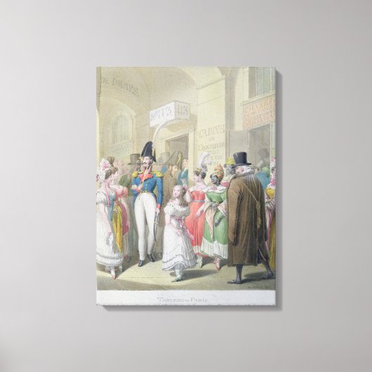 Galeries du Palais-Royal uit 'Tableau de Canvas Afdruk (Voorkant)
